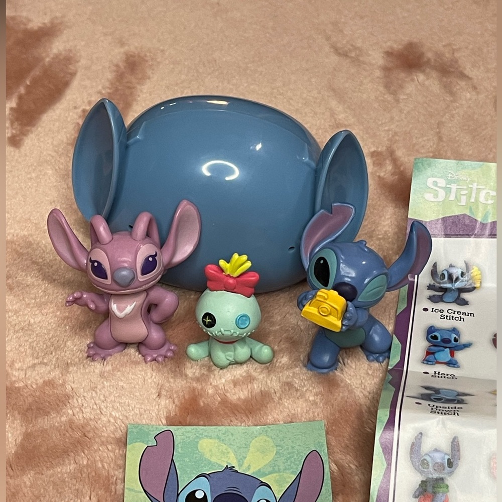 Disney Stitch and Angel mini figures